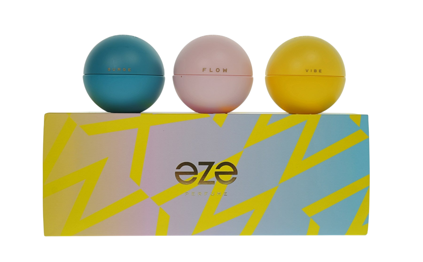 Eze Pour Hommes & Femmes Ensemble de Parfums 3 Pièces - Surge, Flow & Vibe (1.0 Oz Chacun)