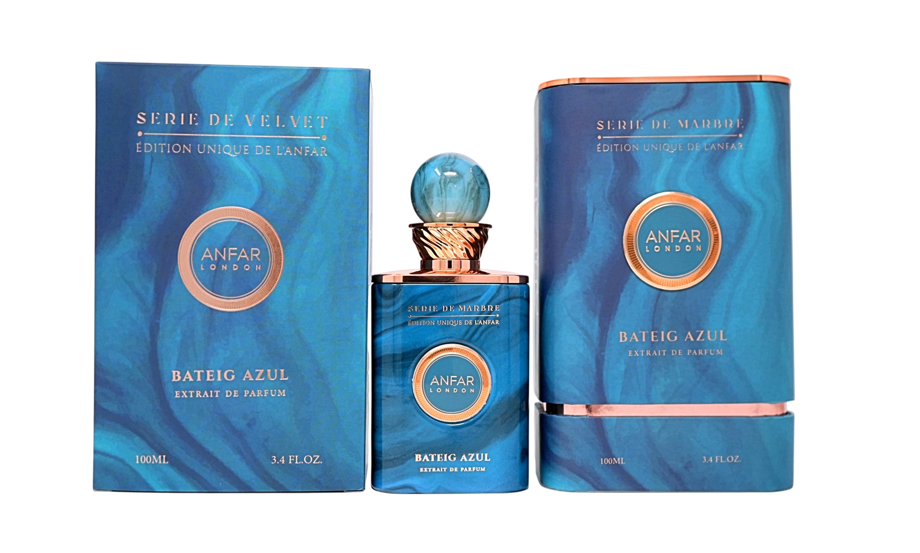 Anfar London Bateig Azul For Men & Women Extrait De Parfum Spray 3.4 oz