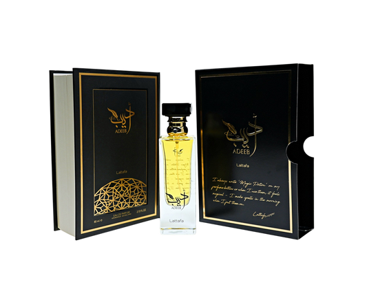 Lattafa Adeeb Vaporisateur Eau de Parfum pour Femmes, 2.72 oz