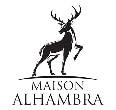 Maison Alhambra Barakkat Rouge 540-inspired perfume – red bottle on velvet background, Maison Alhambra Porto Neroli fragrance bottle – white and gold design, front view, Close-up of Maison Alhambra Philos Rosso bottle – luxury cap and label detailing