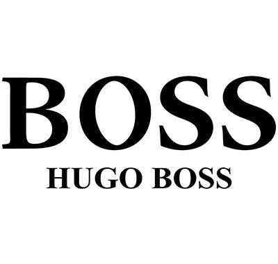 Hugo Boss Boss Bottled cologne bottle with sleek amber liquid and black cap, Hugo Boss Boss Alive fragrance in bright red bottle with minimalist logo, Hugo Boss gift set with elegant black and silver packaging