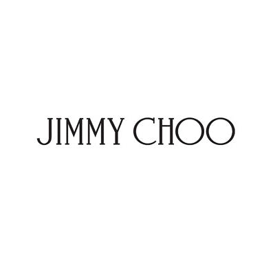 Jimmy Choo Eau de Parfum bottle with sleek geometric design, Jimmy Choo fragrance gift set with matching body lotion and perfume, Model holding Jimmy Choo Eau de Parfum against glamorous background