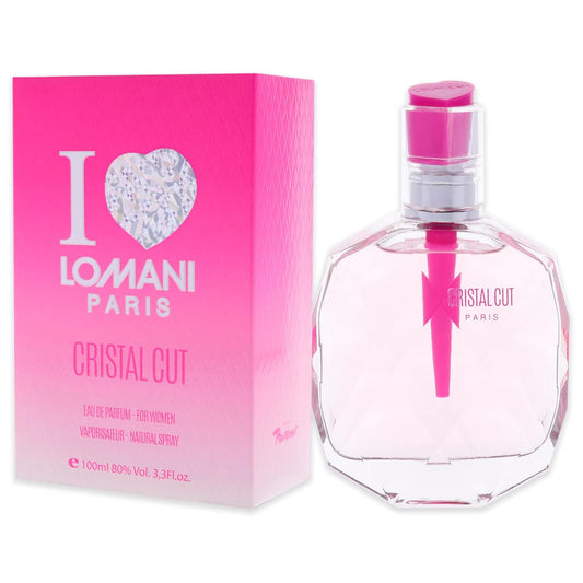 Lomani Crystal Cut Eau de Parfum Spray for Women, 3.4 oz (Damaged Box)