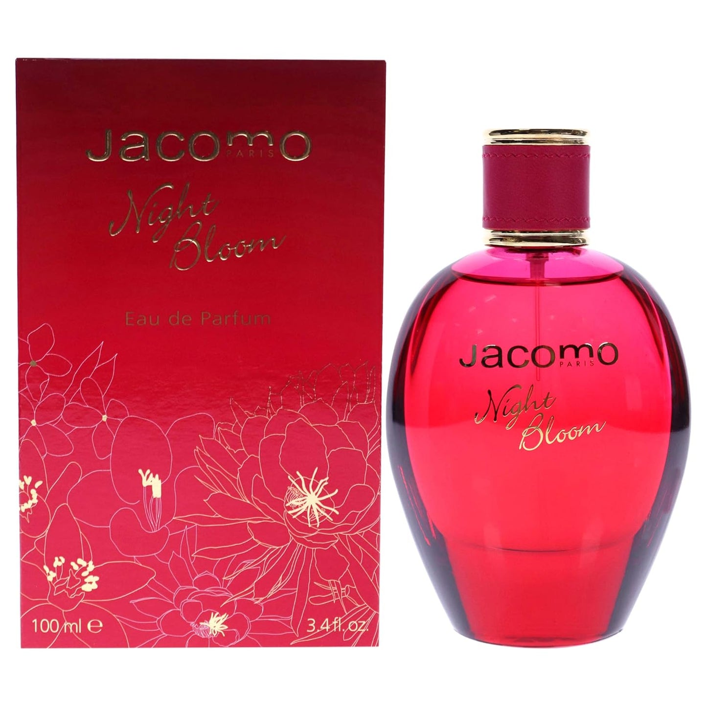 Jacomo Night Bloom Eau de Parfum Spray for Women, 3.4 oz