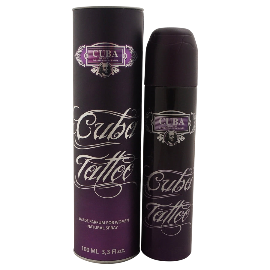 Cuba Tatoo Eau De Parfum Spray for Women 3.4 oz