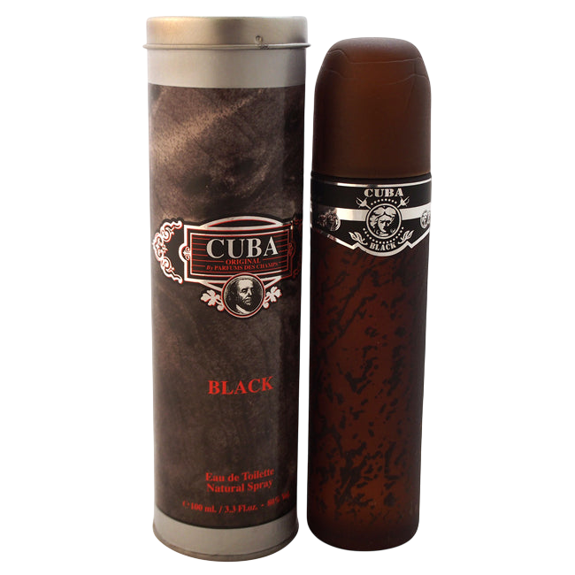 Cuba Black Eau De Toilette Spray for Men 3.4 oz