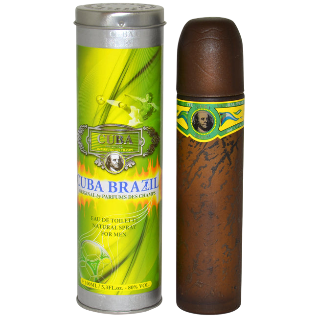 Cuba Brazil Eau De Toilette Spray for Men - 3.4 oz