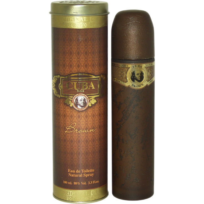 Cuba Brown For Men Eau De Toilette Spray 3.4 oz