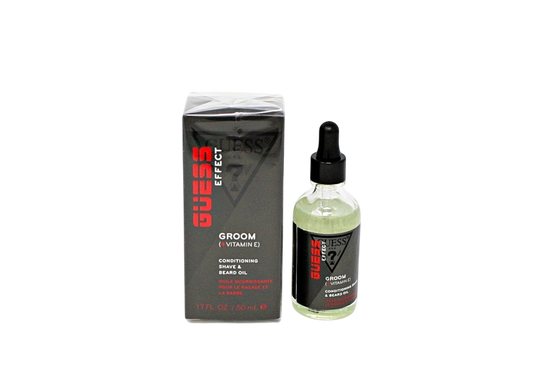 Guess Effect Groom Huile de rasage et de barbe conditionnante pour hommes - 1.7 oz