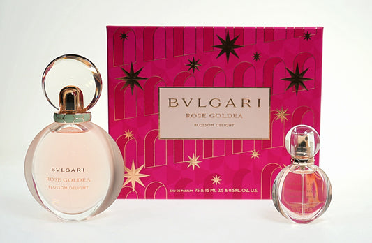 Bvlgari rose goldea blossom delight pour femmes coffret 2 pièces (2.5oz edp sp, 15ml edp sp)