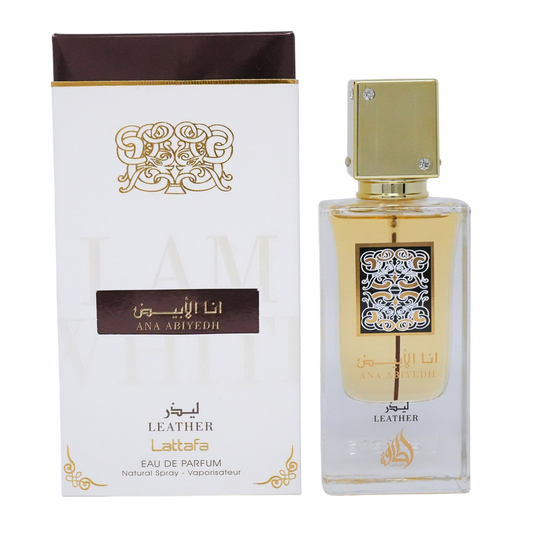 Lattafa Ana Abiyedh Cuir Pour Hommes & Femmes Eau de Parfum Spray 2.04 oz