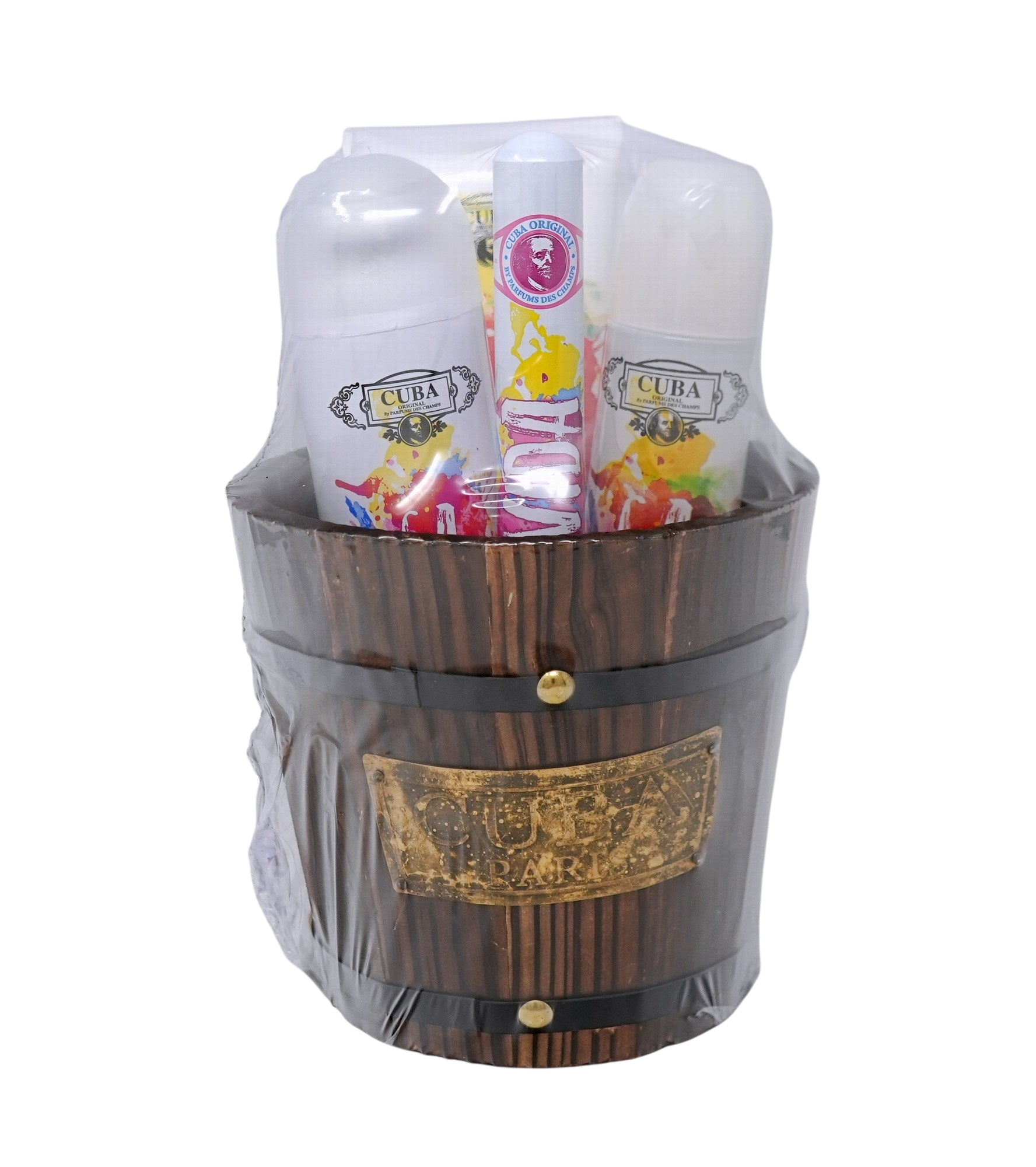 Cuba La Vida Pour Femmes (Seau) Ensemble de 4 Pièces (3,3 Oz Edp Sp, 1,17 Oz Edp Sp, 6,6 Oz Spray Corporel, 6,6 Oz Lotion Corporelle)
