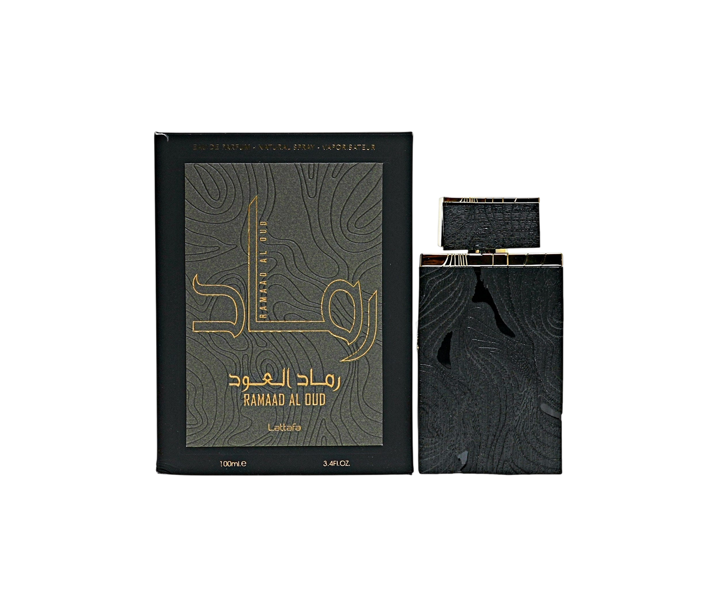 Lattafa Ramaad Al Oud Eau De Parfum Spray for Men 3.4 oz